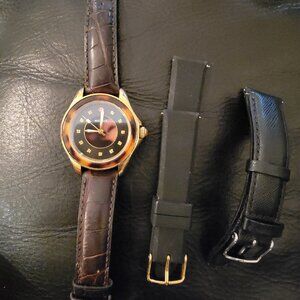 💥Closet Blowout💥 Michele Cape Brown leather watch with extra straps